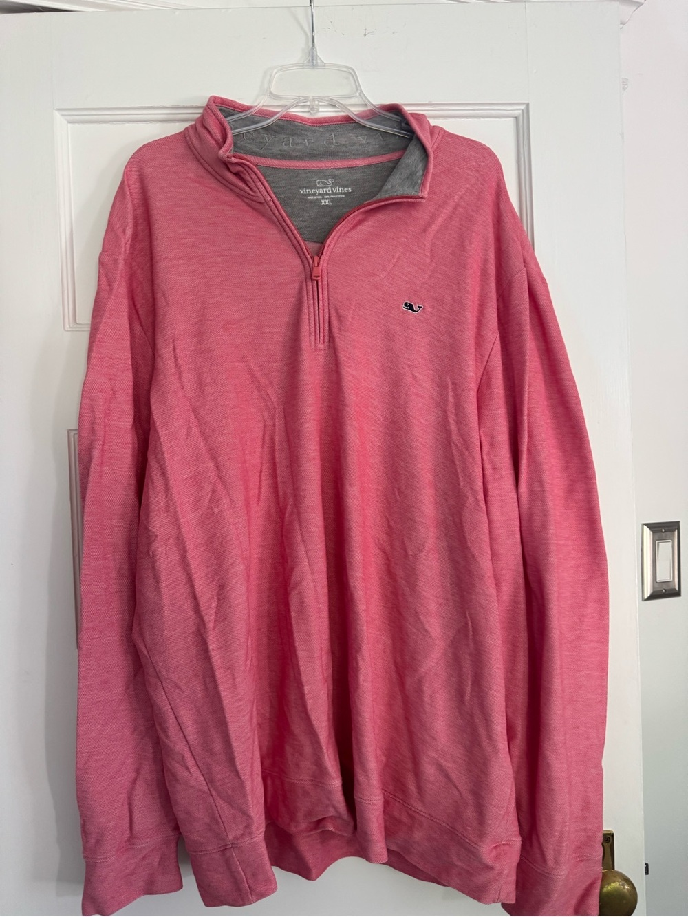 Vineyard Vines Salmon Quarter-Zip Pullover